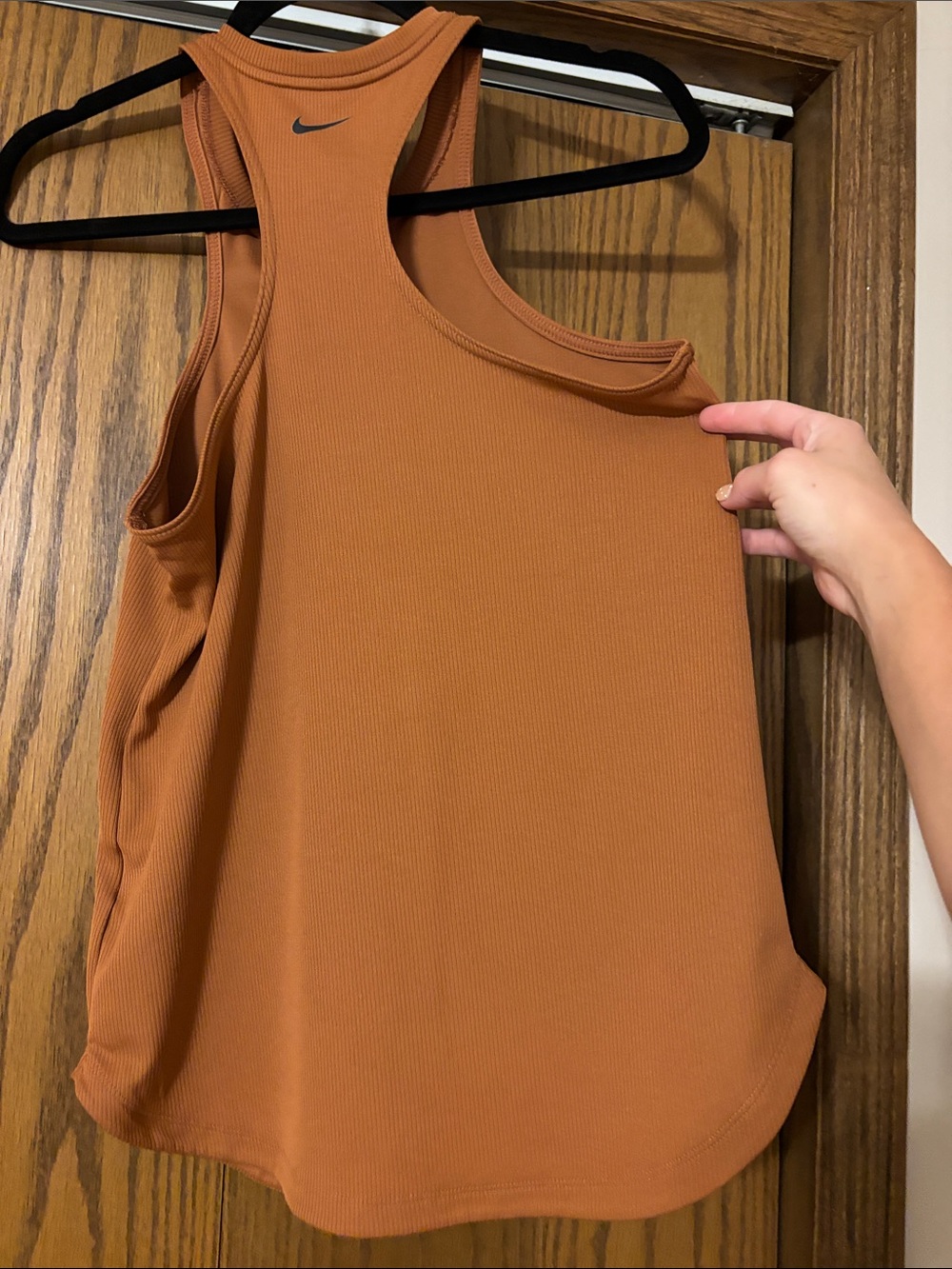 Nike Orange Ribbed Racerback Mini Dress - Picture 3 of 3